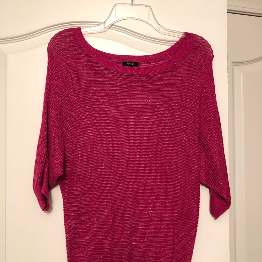 Bright pink summer sweater